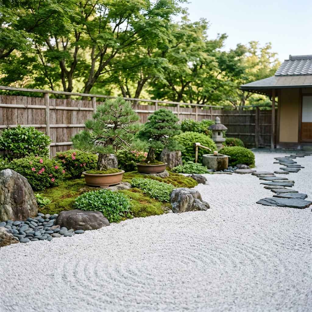 Espace zen et minéral